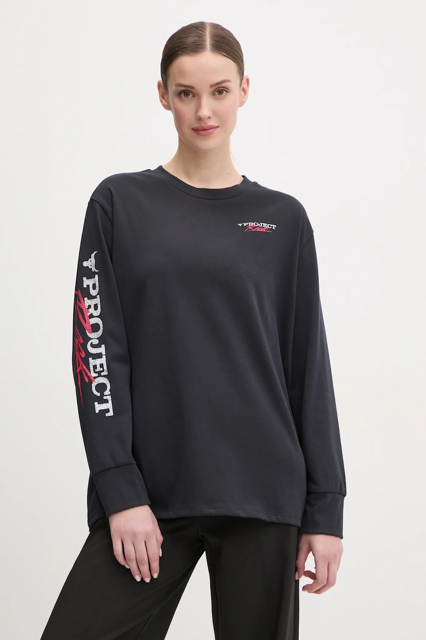 Under Armour mânecă lungă de antrenament Project Rock femei, culoarea negru, 1389700 Under Armour mânecă lungă de antrenament Project Rock femei, culoarea negru, 1389700