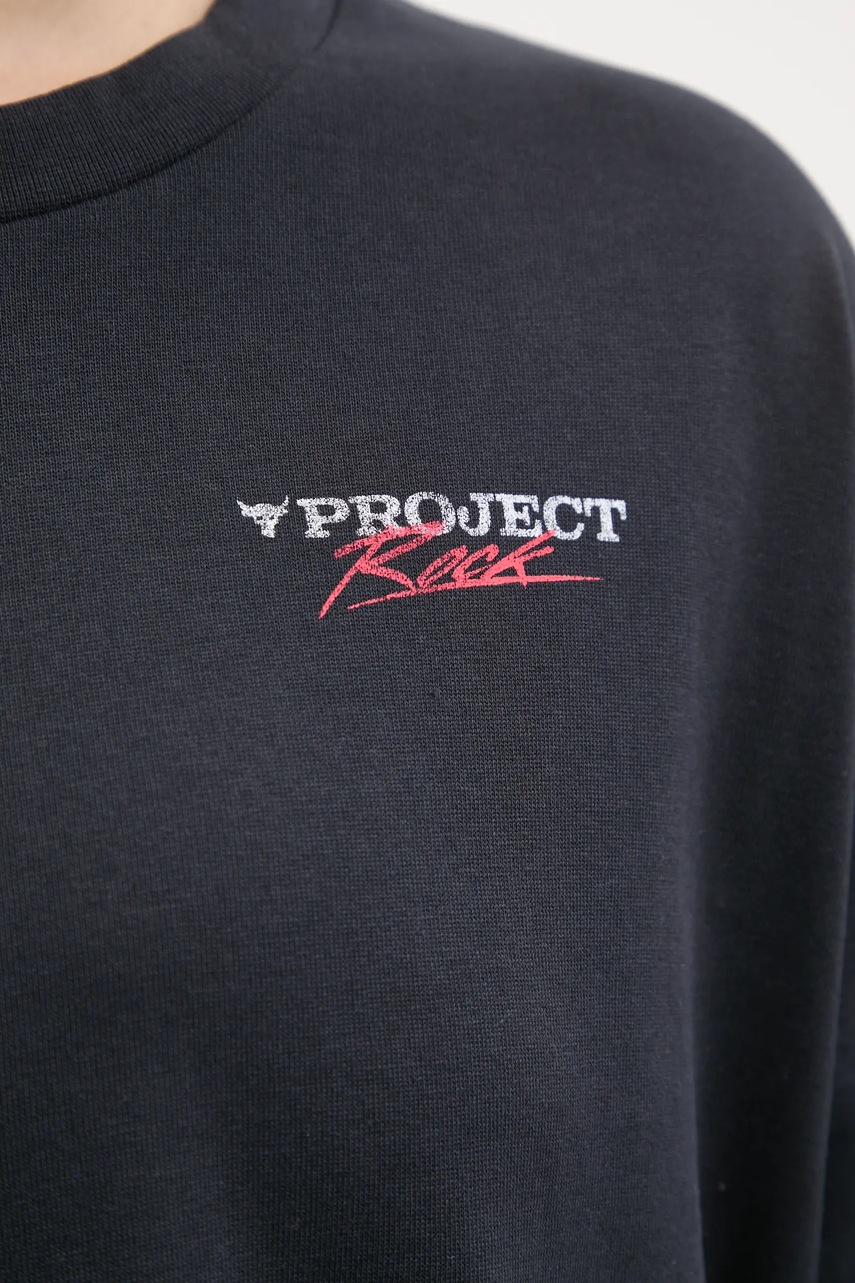 Μακρυμάνικο προπόνησης Under Armour Project Rock γυναικείο, χρώμα: μαύρο, 1389700 φωτογραφία