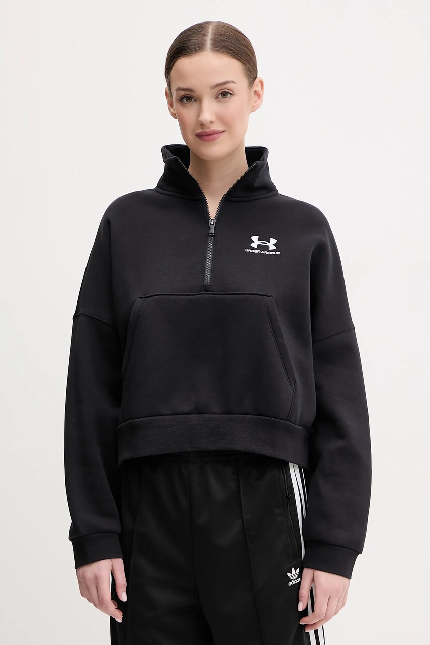 Under Armour bluza femei, culoarea negru, melanj, 1386460