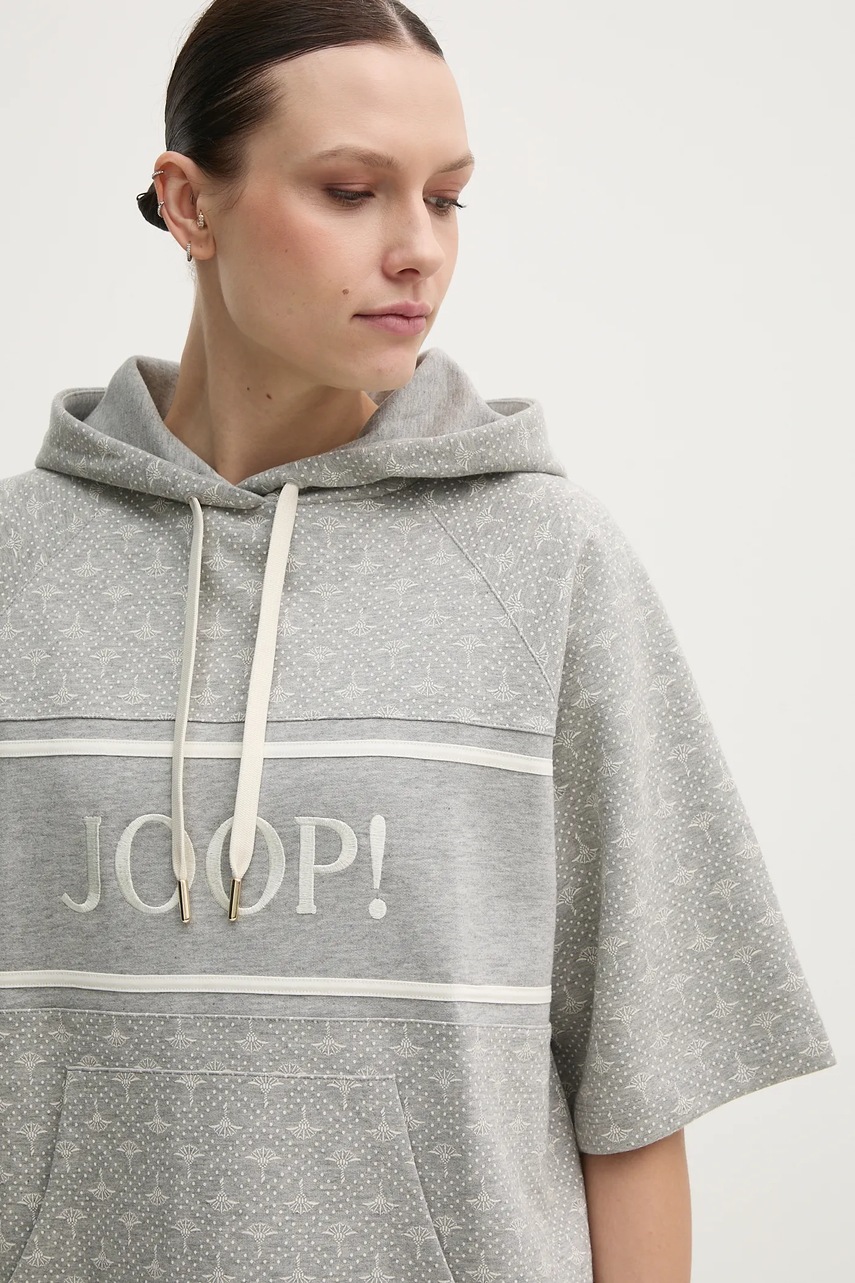 Μπλούζα Joop! χρώμα: γκρι, με κουκούλα, 30046217 φωτογραφία