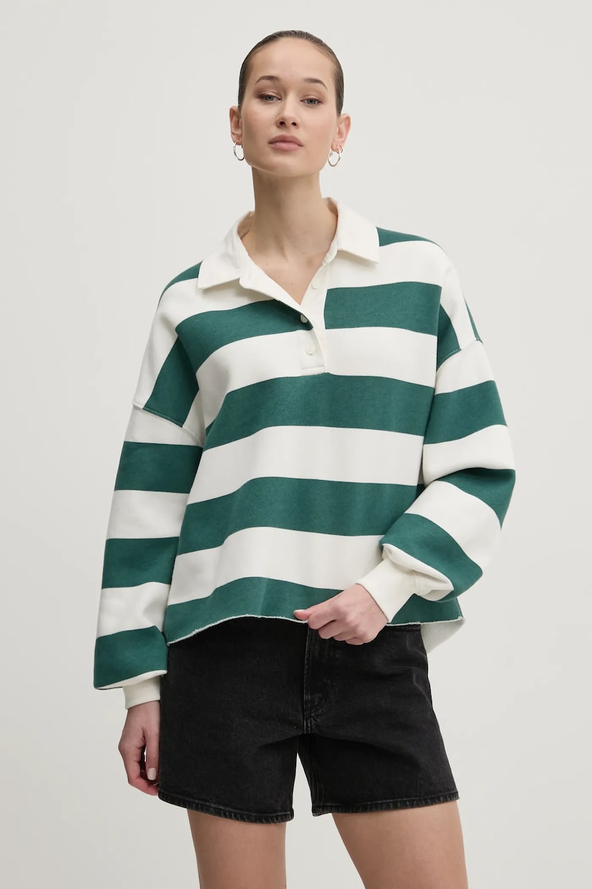 Abercrombie & Fitch bluza femei, culoarea verde, modelator, KI152-5112