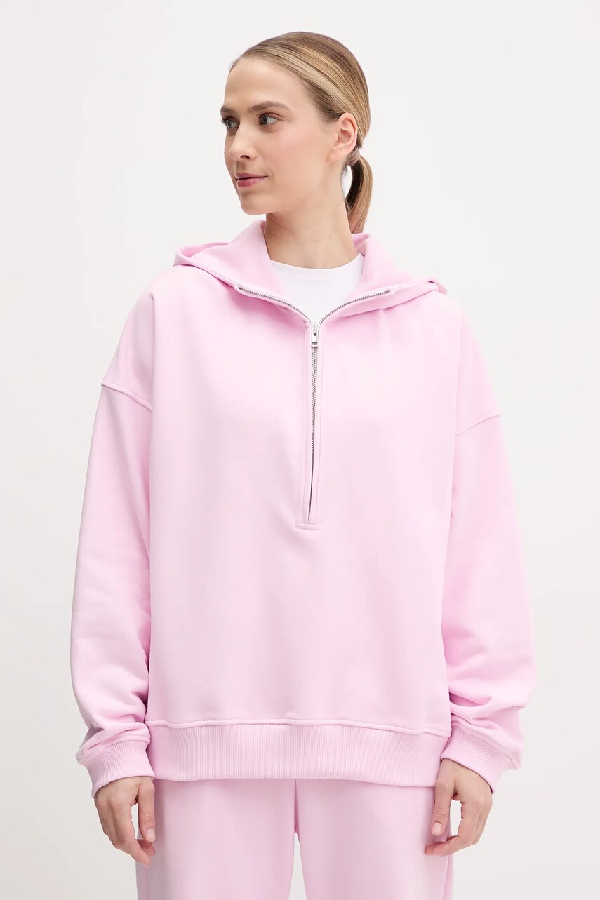 JOYINME bluza Evolve femei, culoarea roz, cu glugă, neted, Evolve