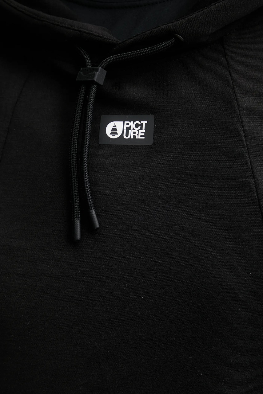 Φούτερ εξωτερικού χώρου Picture Pluris χρώμα: μαύρο, με κουκούλα, SWT0173 φωτογραφία