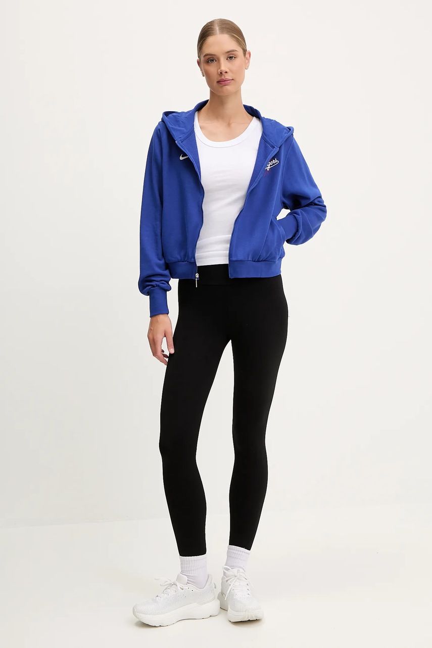 Кофта Nike Los Angeles Dodgers цвет фиолетовый с капюшоном с аппликацией 035D-11TU-LD-HVV