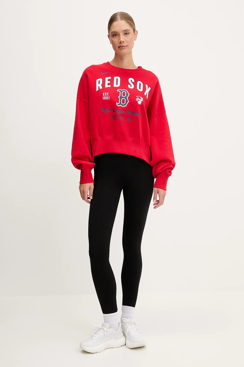 Кофта Nike Boston Red Sox цвет красный с принтом 01D7-163N-BQ-H3K Кофта Nike Boston Red Sox цвет красный с принтом 01D7-163N-BQ-H3K