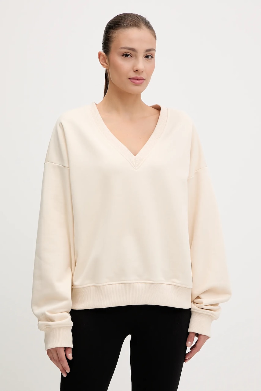 JOYINME hanorac V-Essence culoarea bej, uni, V-Essence