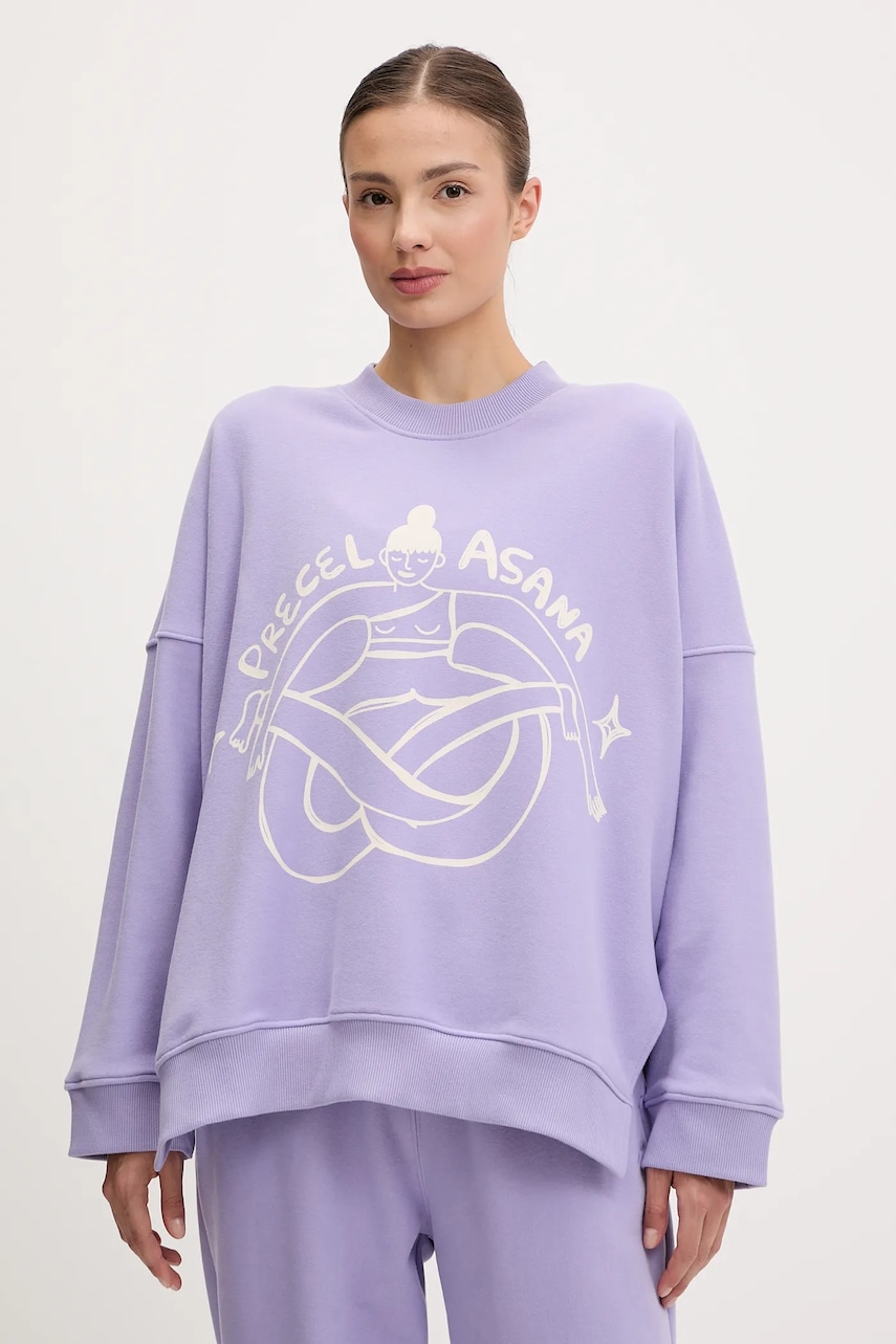 JOYINME bluză Kind Precel Asana culoarea violet, cu imprimeu, Kind Precel Asana