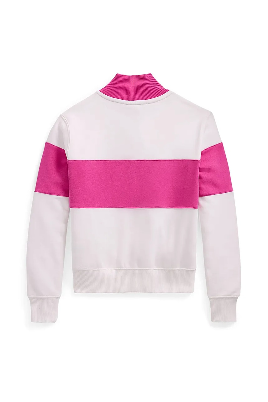 Детская кофта Polo Ralph Lauren цвет розовый с принтом 313957302001 Детская кофта Polo Ralph Lauren цвет розовый с принтом 313957302001