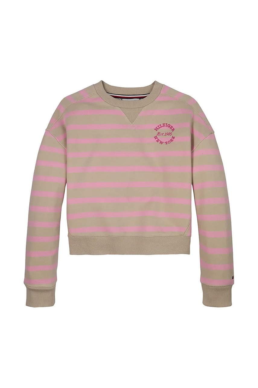 Дитяча кофта Tommy Hilfiger колір рожевий візерунок KG0KG08323