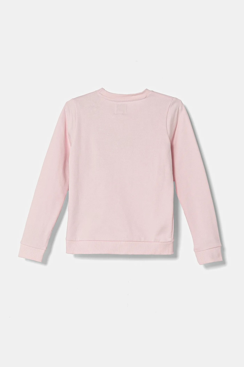 Детская хлопковая кофта Guess цвет розовый с аппликацией K4YQ10 KA6R4 в Днепре