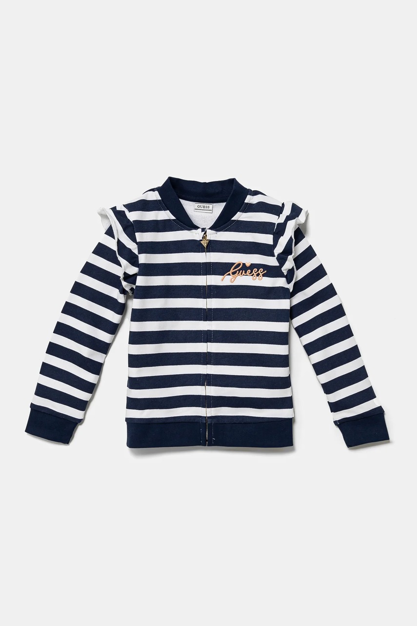 

Детски памучен суичър Guess в синьо с десен K5RQ03 KA6R4, Син