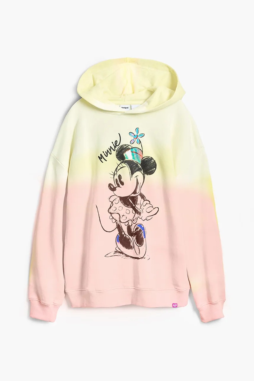 Детская хлопковая кофта Desigual цвет жёлтый с капюшоном узор 25SGSK10 в Хмельницком Детская хлопковая кофта Desigual цвет жёлтый с капюшоном узор 25SGSK10 в Хмельницком