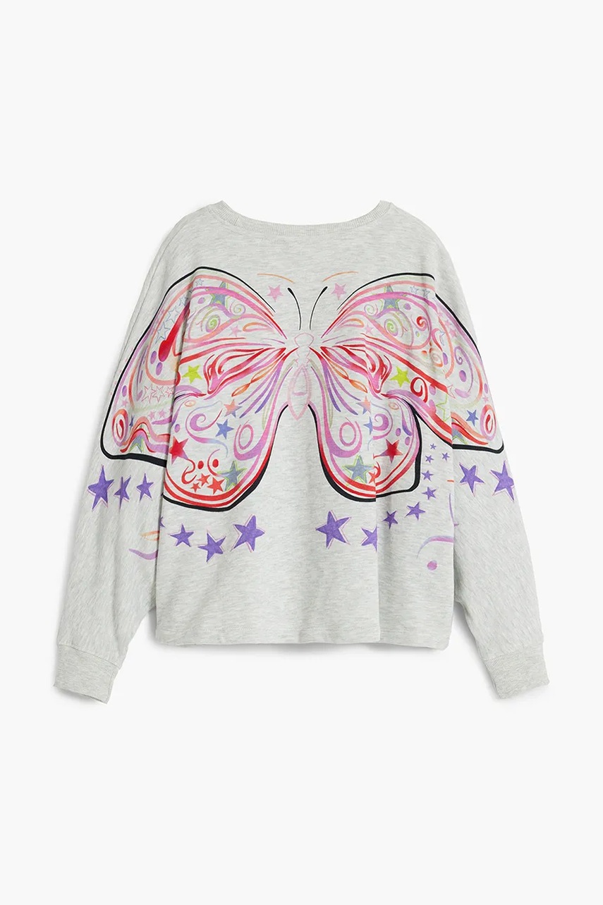 Desigual gyerek felső bézs, nyomott mintás, 25SGSK11 termék 2. képe