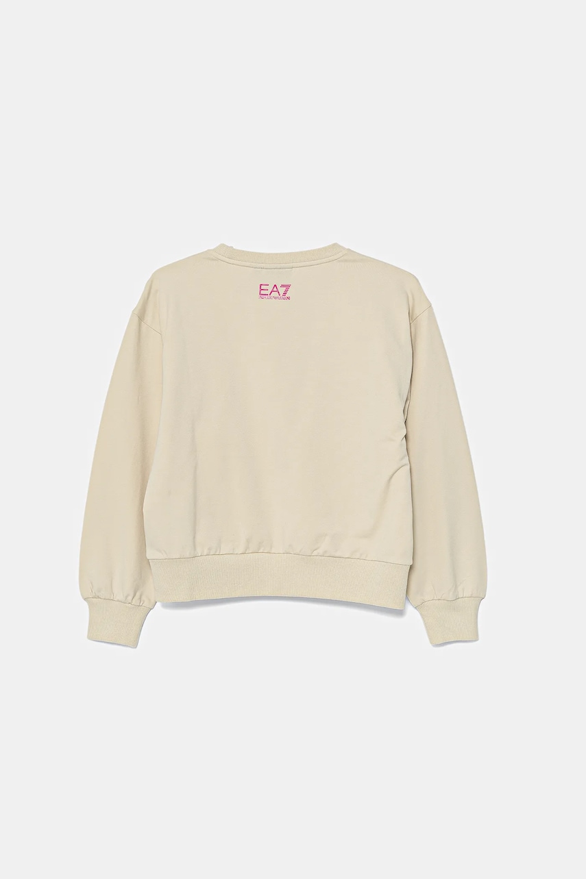 Детская кофта EA7 Emporio Armani цвет бежевый с аппликацией 7G000043 AF13135 Детская кофта EA7 Emporio Armani цвет бежевый с аппликацией 7G000043 AF13135