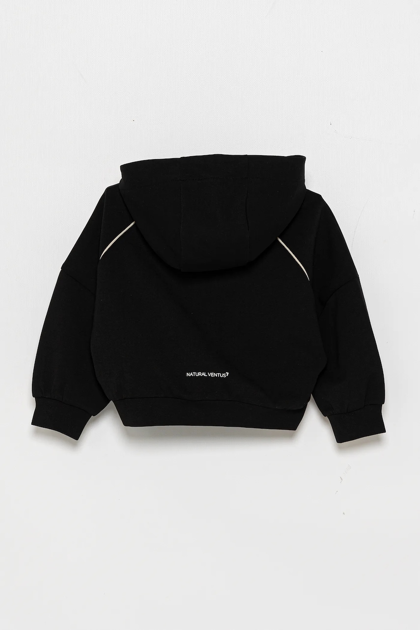 Детская кофта EA7 Emporio Armani цвет чёрный с капюшоном с принтом 7G000038 AF12501 Детская кофта EA7 Emporio Armani цвет чёрный с капюшоном с принтом 7G000038 AF12501