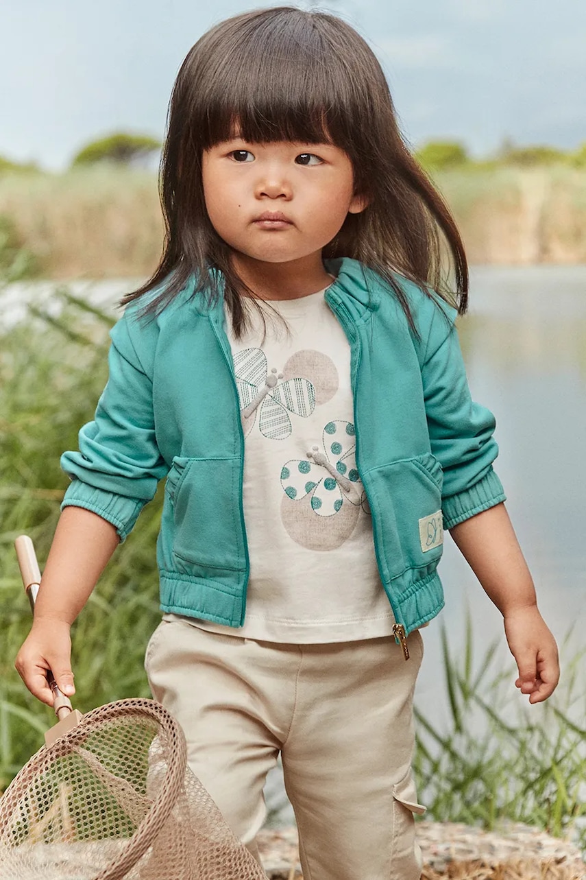 Mayoral bluza copii culoarea turcoaz, neted, 1462