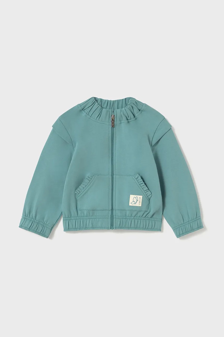 Детская кофта Mayoral цвет бирюзовый однотонная 1462 в Полтаве Детская кофта Mayoral цвет бирюзовый однотонная 1462 в Полтаве