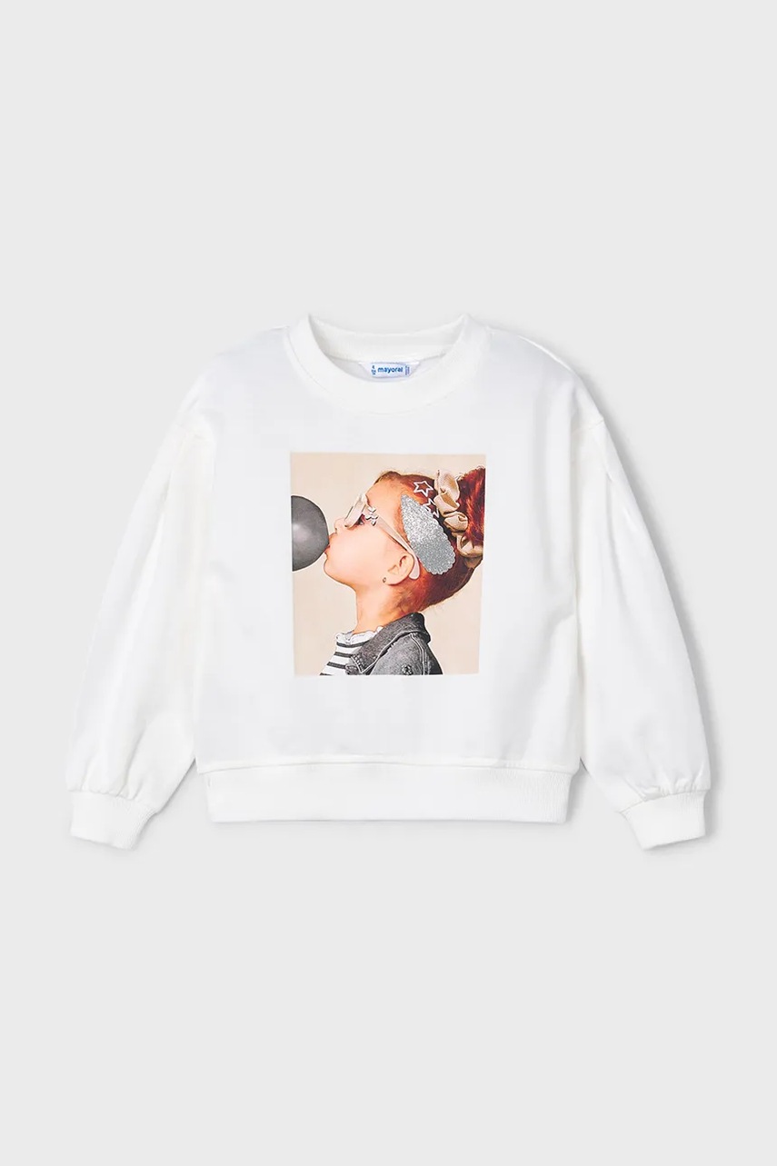 Mayoral bluza copii culoarea bej, cu imprimeu, 3401