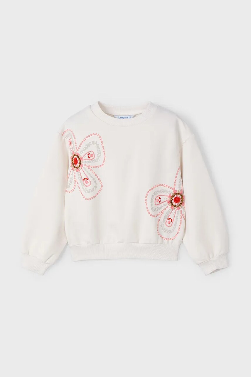 Mayoral bluza copii culoarea bej, cu imprimeu, 3402