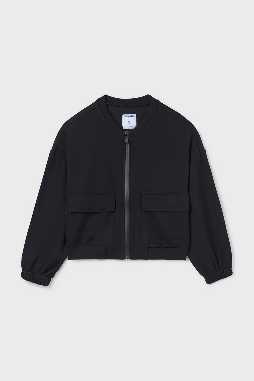 Детская кофта Mayoral цвет чёрный однотонная 6407