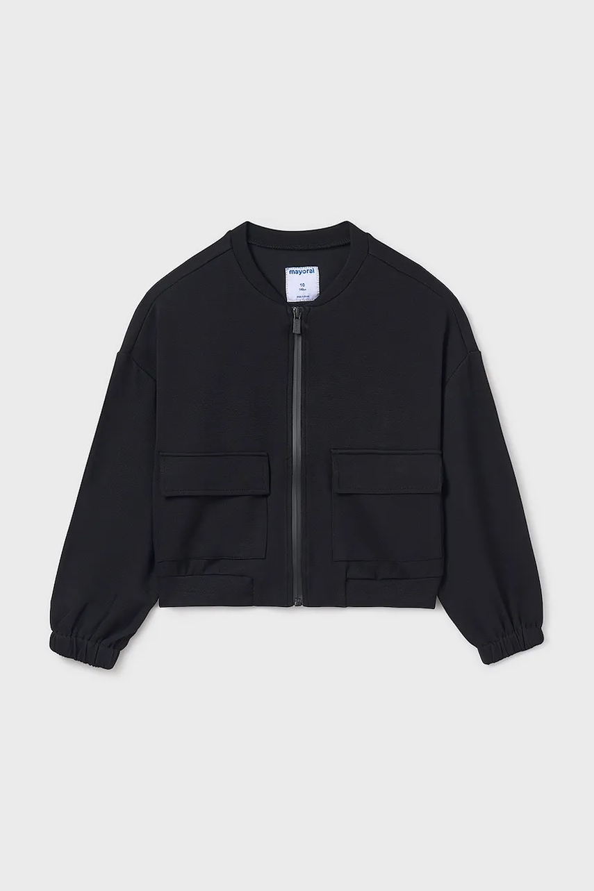 Детская кофта Mayoral цвет чёрный однотонная 6407 в Херсоне Детская кофта Mayoral цвет чёрный однотонная 6407 в Херсоне