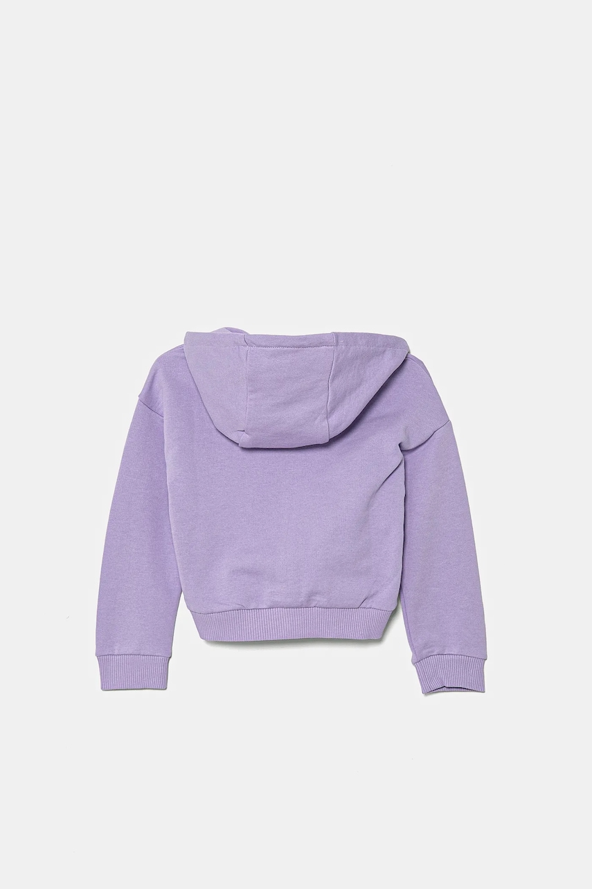 Дитяча бавовняна кофта Guess колір фіолетовий з капюшоном з аплікацією J5GQ07 KCRP0 в Полтаві Дитяча бавовняна кофта Guess колір фіолетовий з капюшоном з аплікацією J5GQ07 KCRP0 в Полтаві