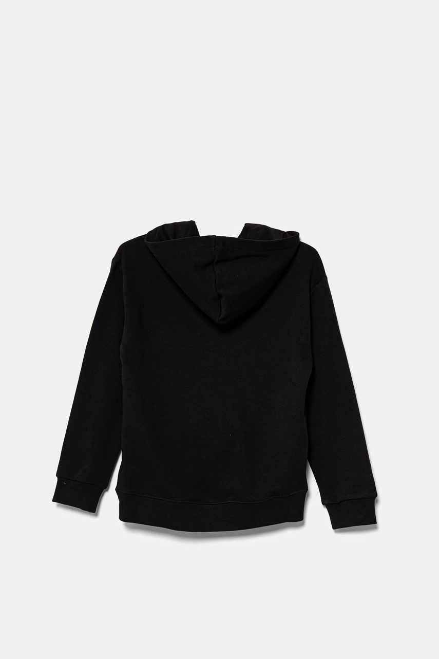 Хлопковая кофта Puma FLAMING LOVE Hoodie TR цвет чёрный с капюшоном с принтом 685109