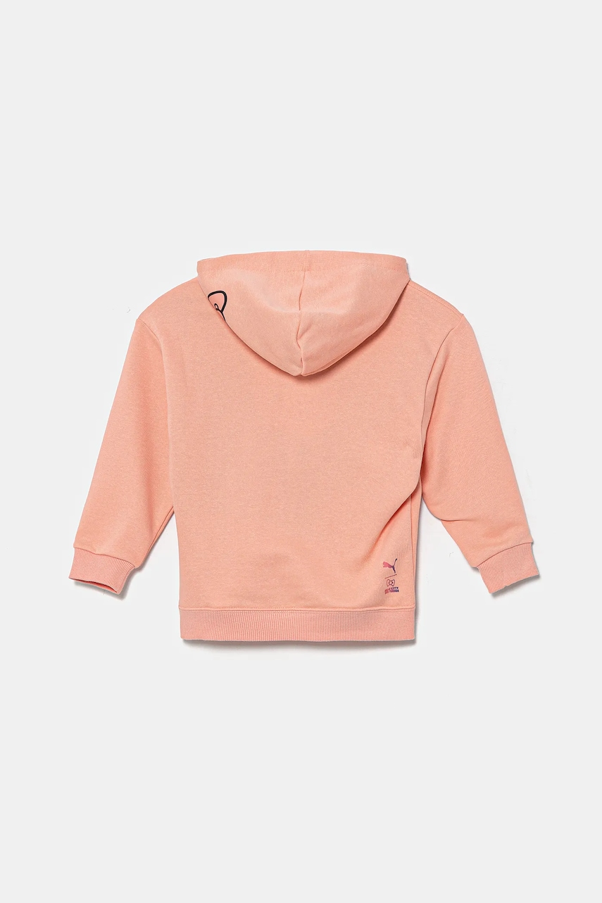 Детская кофта Puma HELLO KITTY & FRIENDS Relaxed Hoodie TR цвет оранжевый с капюшоном с принтом 630063 Детская кофта Puma HELLO KITTY & FRIENDS Relaxed Hoodie TR цвет оранжевый с капюшоном с принтом 630063