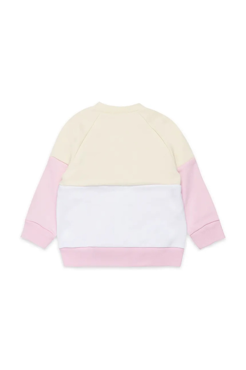 Хлопковая кофта для младенцев Marni MS305B SWEAT-SHIRT цвет розовый однотонная M01389 Хлопковая кофта для младенцев Marni MS305B SWEAT-SHIRT цвет розовый однотонная M01389