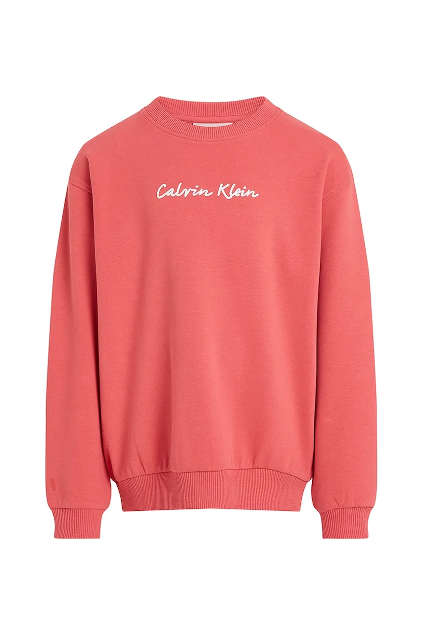 Детская кофта Calvin Klein Jeans цвет розовый с принтом IG0IG02852 Детская кофта Calvin Klein Jeans цвет розовый с принтом IG0IG02852