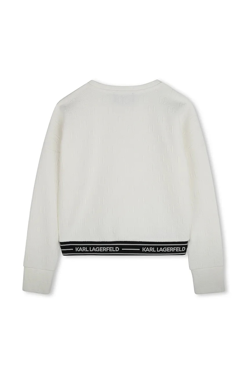 Детская кофта Karl Lagerfeld цвет бежевый однотонная Z30471 Детская кофта Karl Lagerfeld цвет бежевый однотонная Z30471