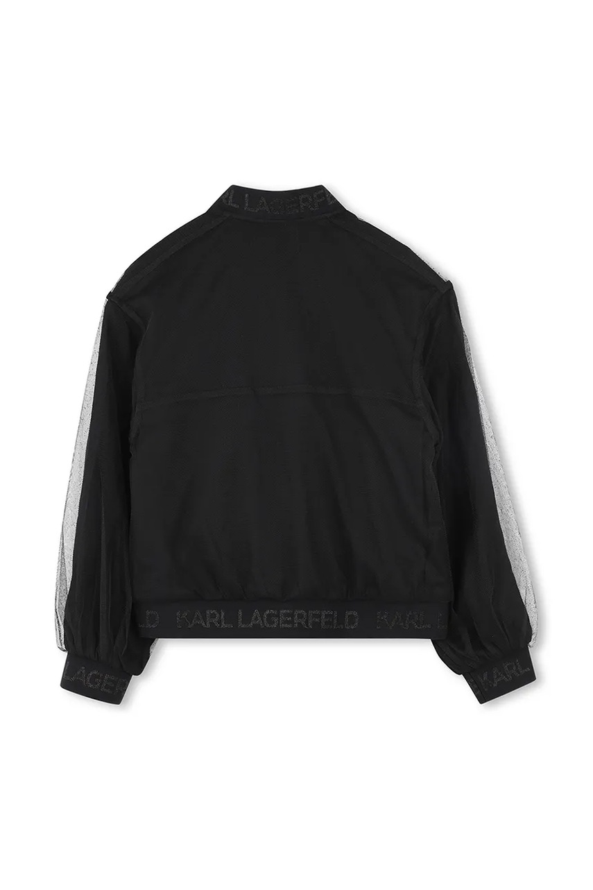 Детская кофта Karl Lagerfeld цвет чёрный с аппликацией Z30480 Детская кофта Karl Lagerfeld цвет чёрный с аппликацией Z30480