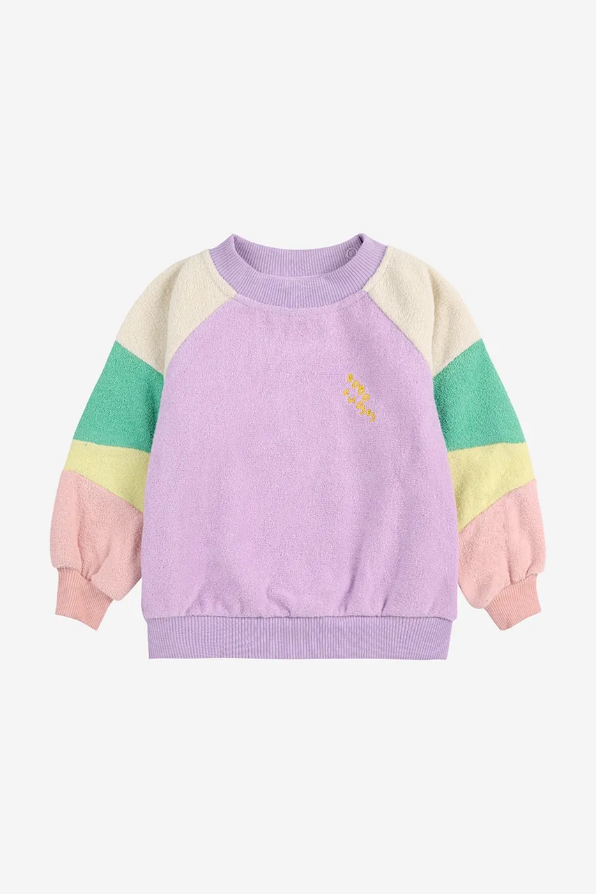 Кофта для младенцев Bobo Choses цвет фиолетовый 125AB027 Кофта для младенцев Bobo Choses цвет фиолетовый 125AB027