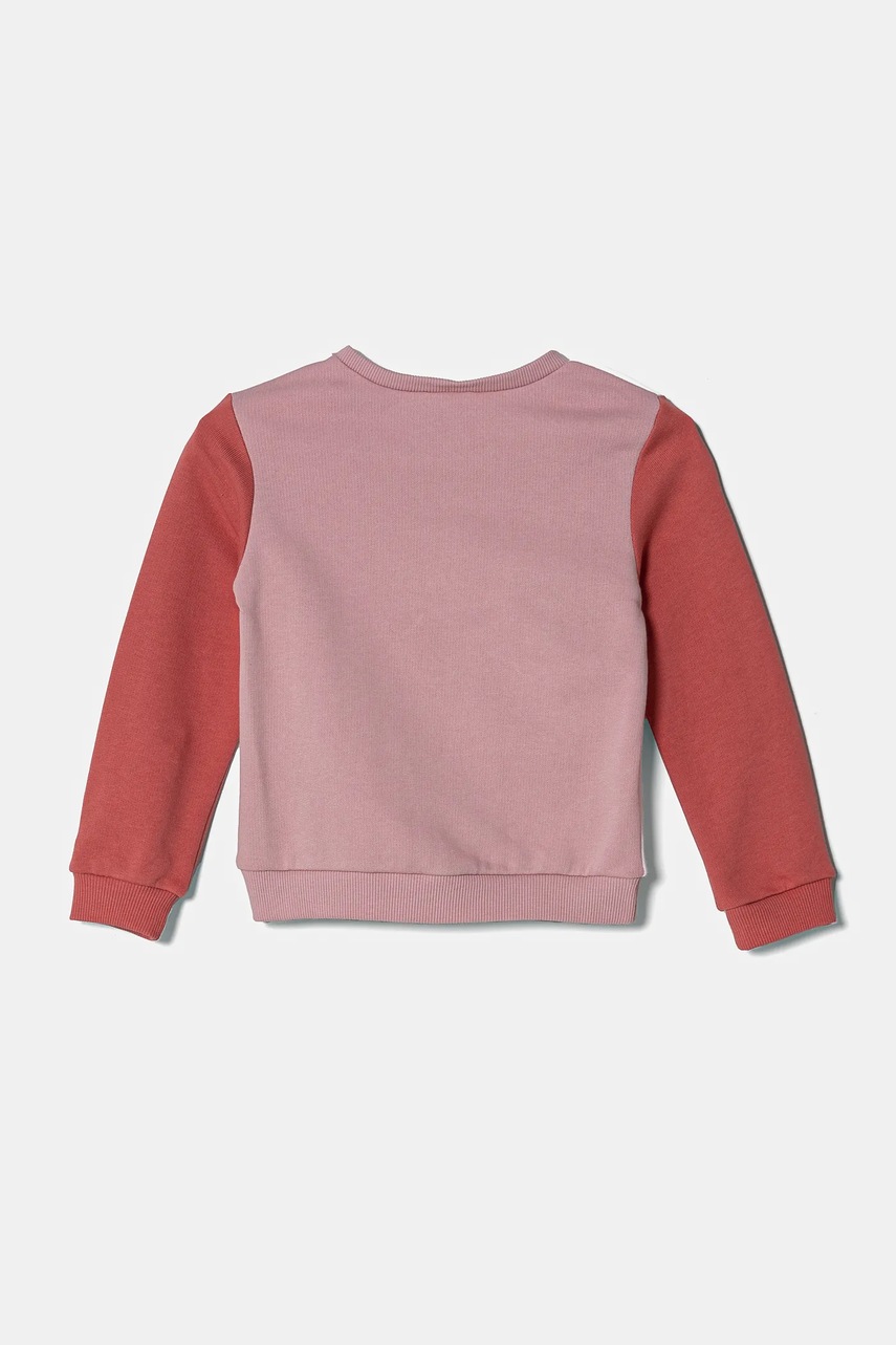Детская хлопковая кофта United Colors of Benetton цвет белый с принтом 3J70G10HX Детская хлопковая кофта United Colors of Benetton цвет белый с принтом 3J70G10HX
