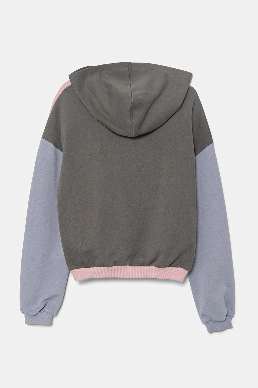 Детская хлопковая кофта United Colors of Benetton цвет розовый с капюшоном с принтом 3J68C204D Детская хлопковая кофта United Colors of Benetton цвет розовый с капюшоном с принтом 3J68C204D