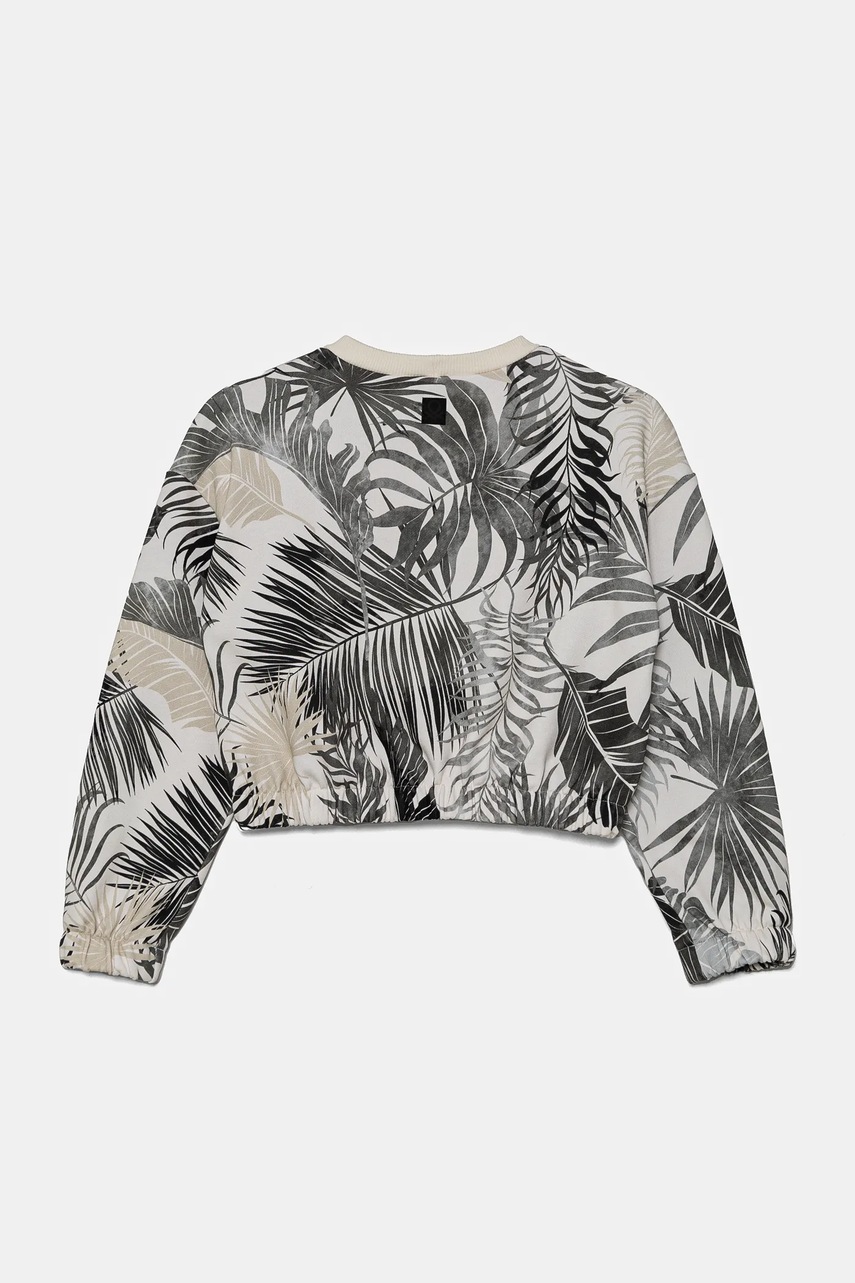 Детская хлопковая кофта United Colors of Benetton цвет чёрный узор 35UJC10OB