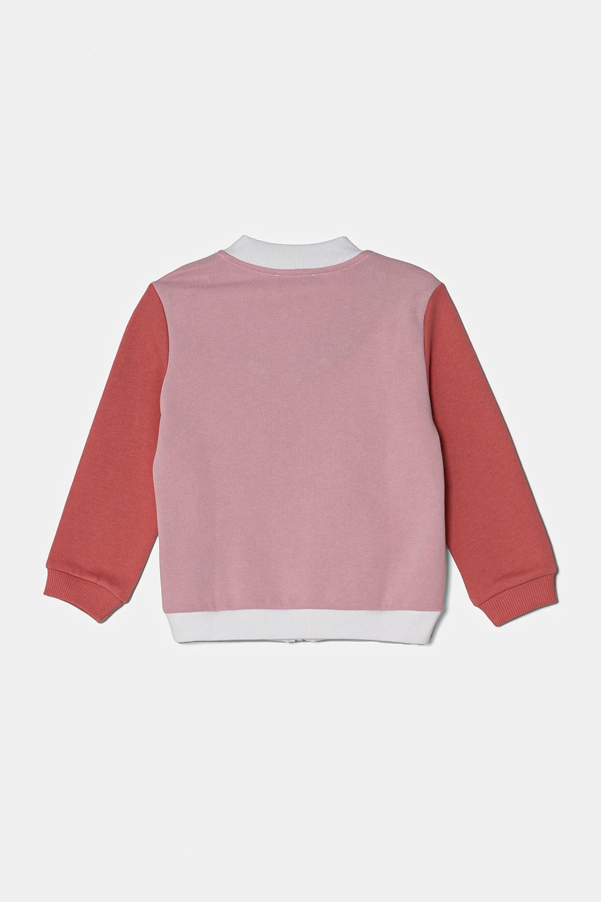 Детская хлопковая кофта United Colors of Benetton цвет белый узор 3J70G503N Детская хлопковая кофта United Colors of Benetton цвет белый узор 3J70G503N