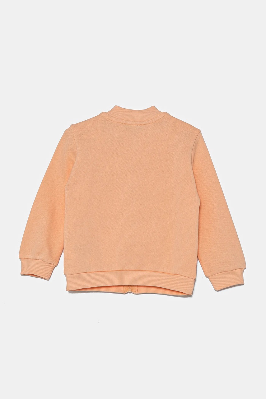 Детская хлопковая кофта United Colors of Benetton цвет оранжевый узор 3J70G503N Детская хлопковая кофта United Colors of Benetton цвет оранжевый узор 3J70G503N
