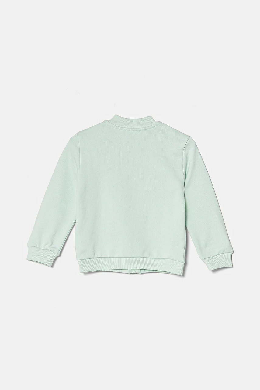 Детская хлопковая кофта United Colors of Benetton цвет зелёный узор 3J70G503N