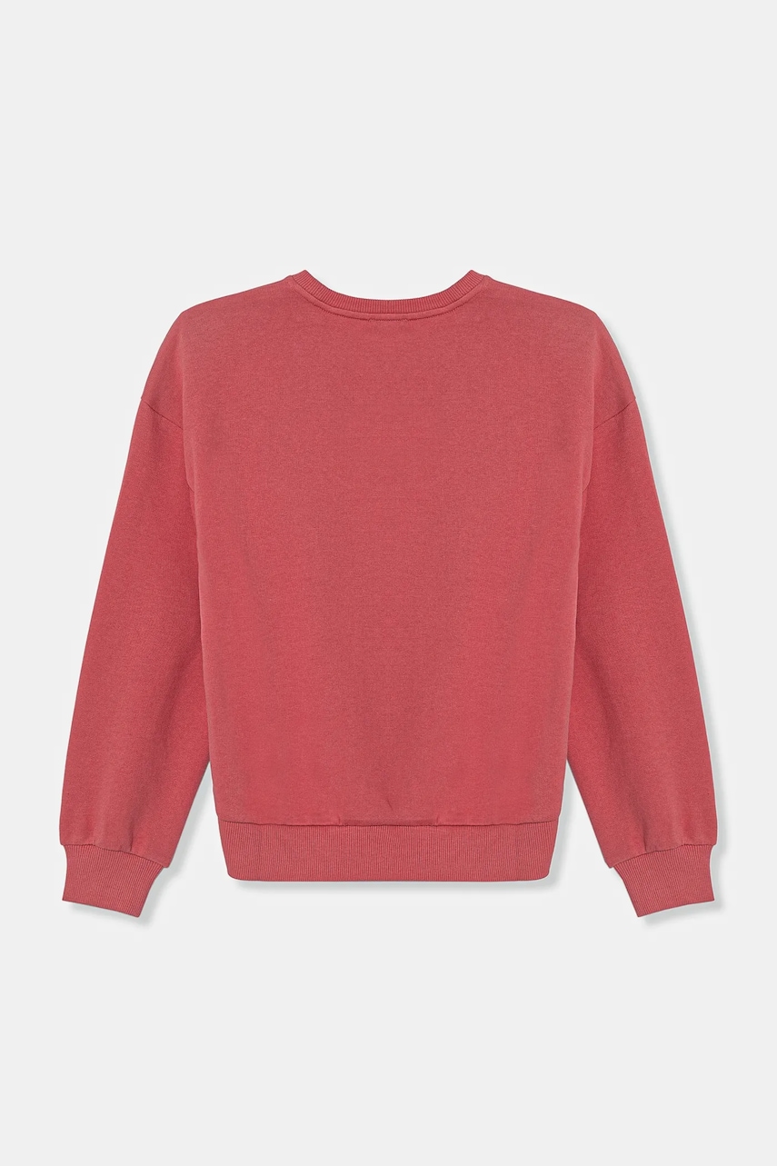 Детская хлопковая кофта United Colors of Benetton цвет розовый с аппликацией 3J68C10NX Детская хлопковая кофта United Colors of Benetton цвет розовый с аппликацией 3J68C10NX