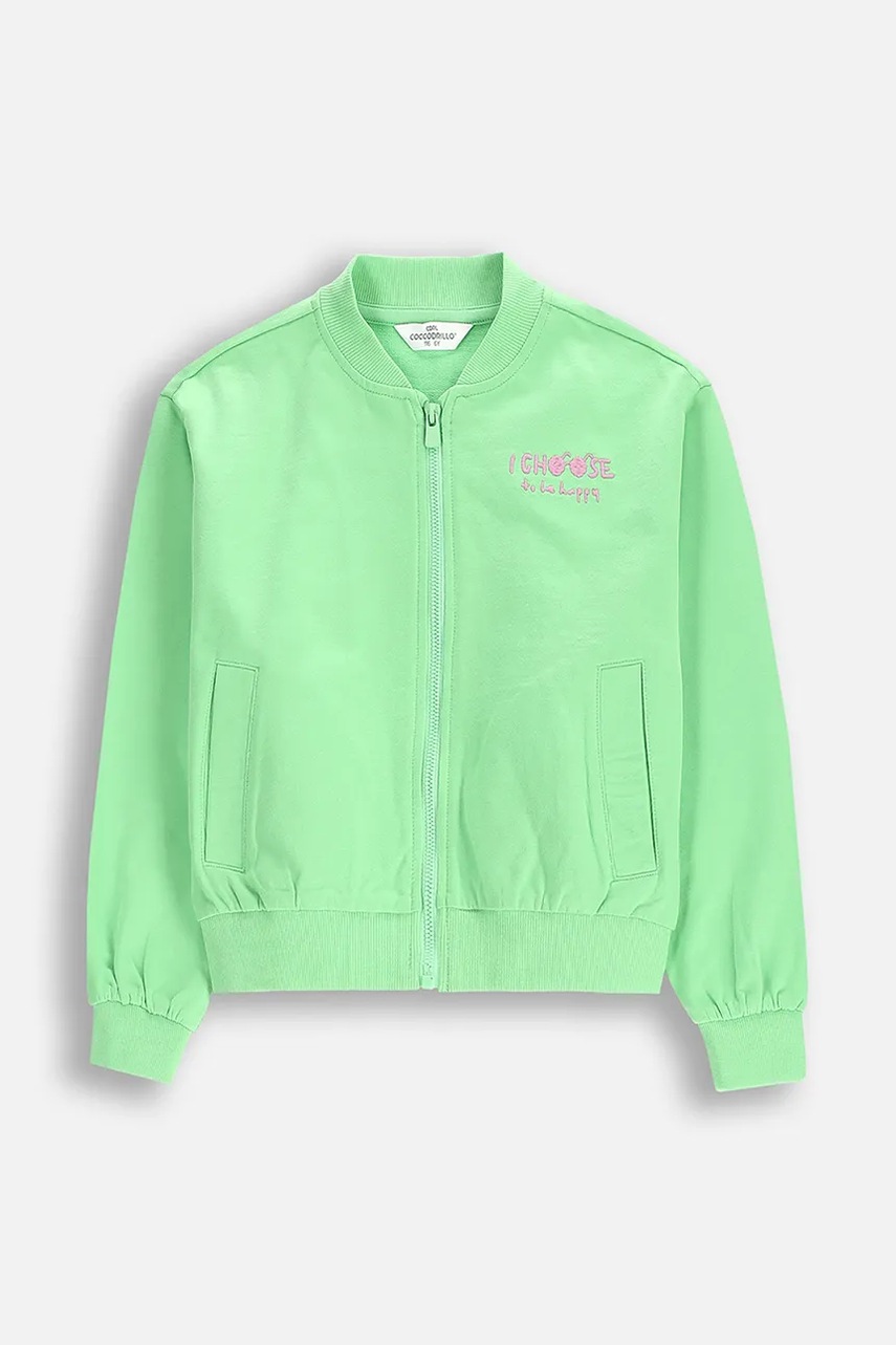 Coccodrillo bluză culoarea verde, MAXITROPIC GIRL KIDS