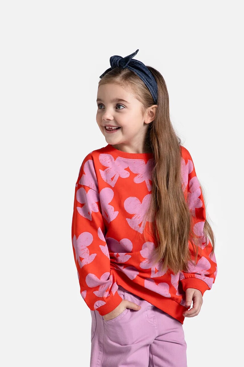 Coccodrillo bluză copii culoarea roșu, cu imprimeu, MAXITROPIC GIRL KIDS Coccodrillo bluză copii culoarea roșu, cu imprimeu, MAXITROPIC GIRL KIDS