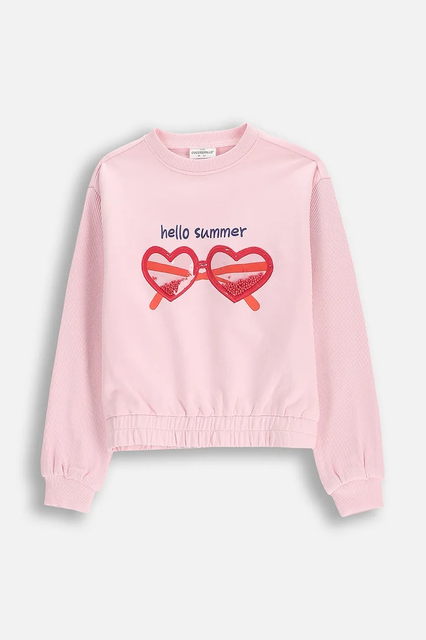 Кофта Coccodrillo цвет розовый однотонная HOLIDAY SPLASH GIRL KIDS Кофта Coccodrillo цвет розовый однотонная HOLIDAY SPLASH GIRL KIDS