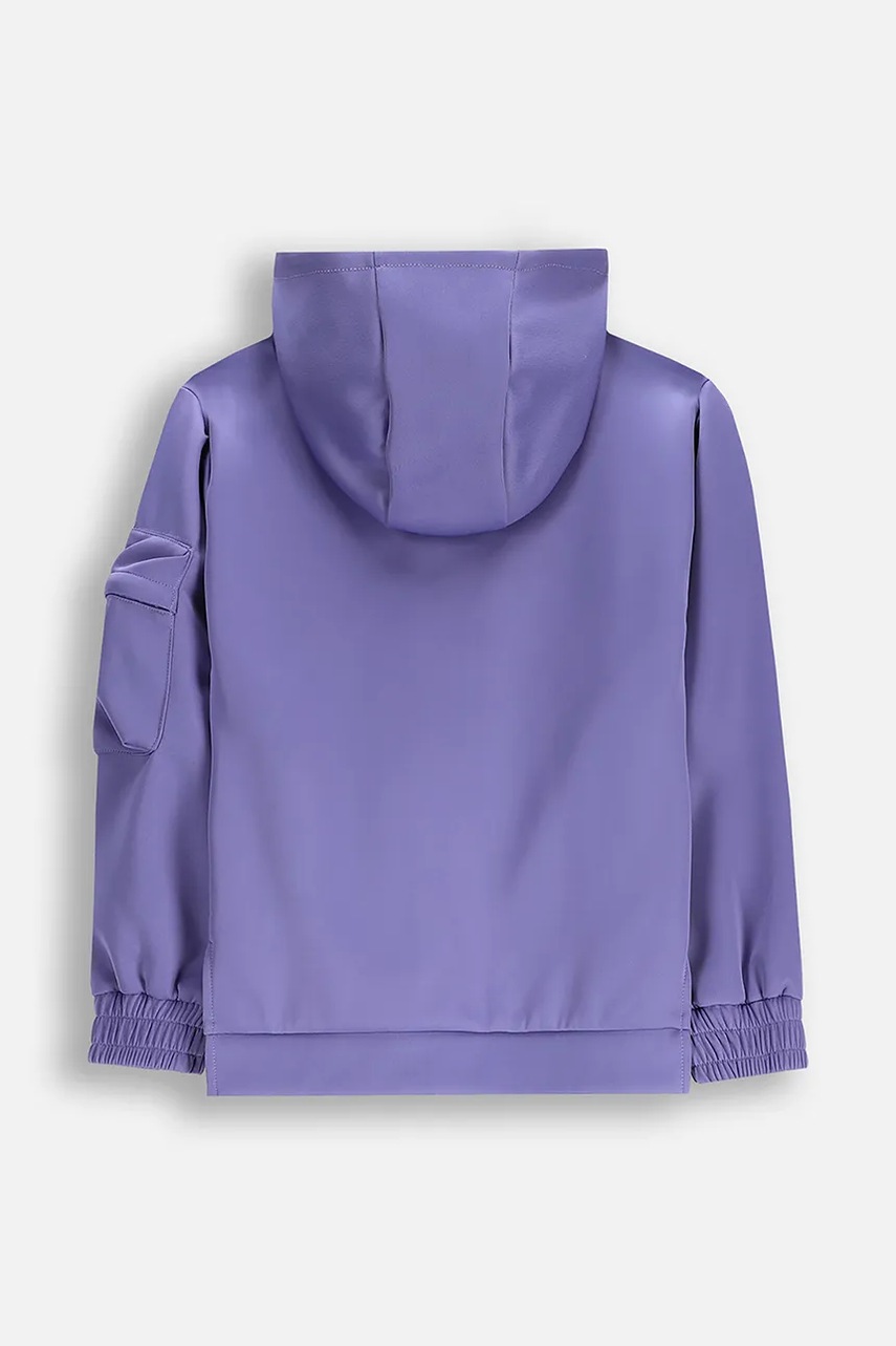 Детская кофта Lemon Explore цвет фиолетовый с капюшоном однотонная ACTIVE GIRL Детская кофта Lemon Explore цвет фиолетовый с капюшоном однотонная ACTIVE GIRL
