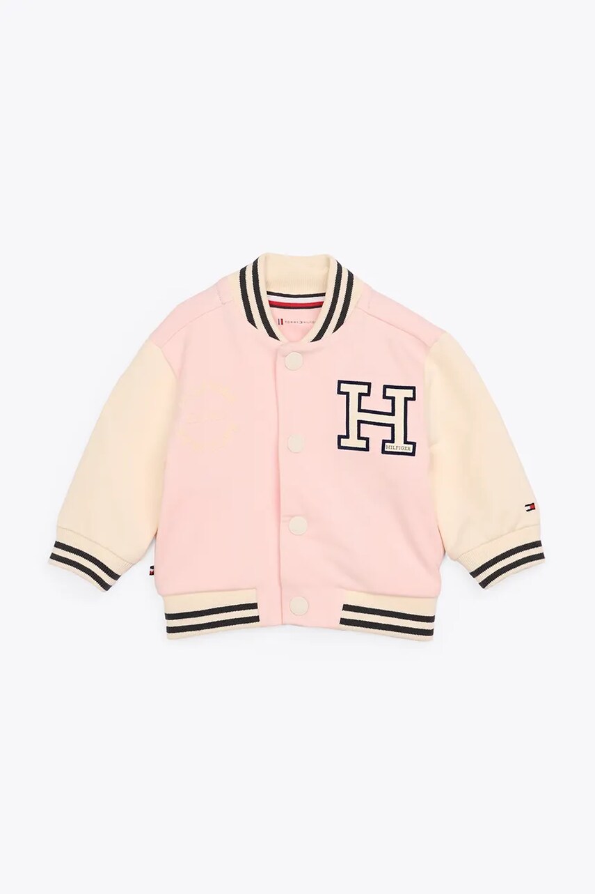 Tommy Hilfiger baba felső rózsaszín, nyomott mintás, KN0KN01960 akciós termékkép 1