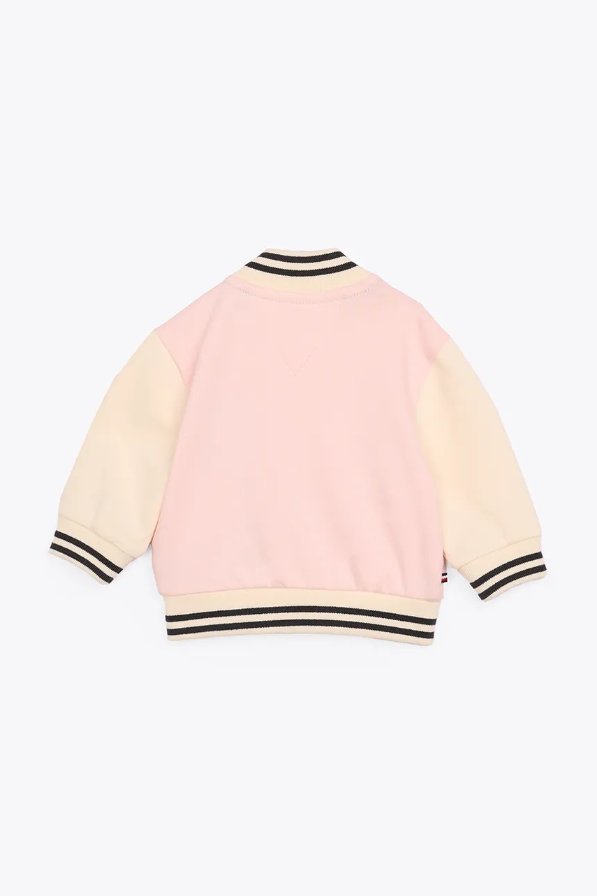 Кофта для младенцев Tommy Hilfiger цвет розовый с аппликацией KN0KN01960