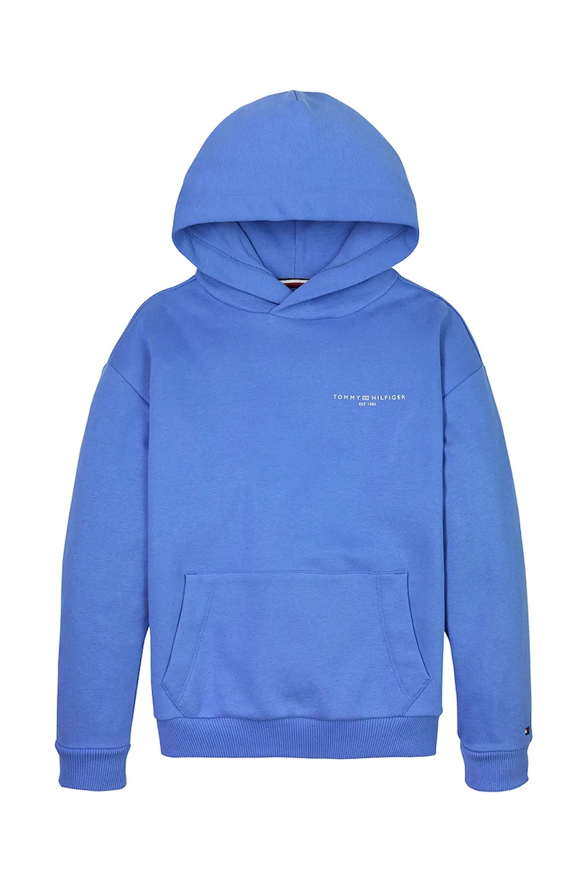 Детская кофта Tommy Hilfiger с капюшоном однотонная KS0KS00595 Детская кофта Tommy Hilfiger с капюшоном однотонная KS0KS00595
