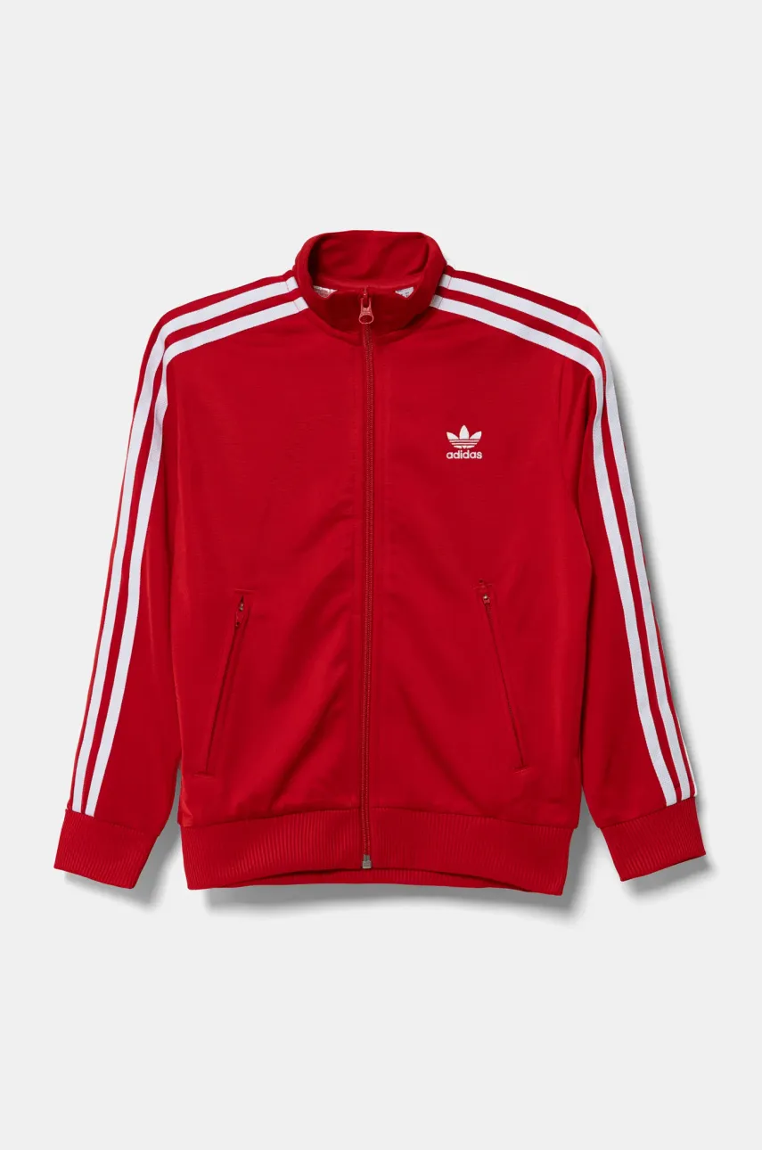 adidas Originals bluză copii culoarea roșu, cu imprimeu, IY9796