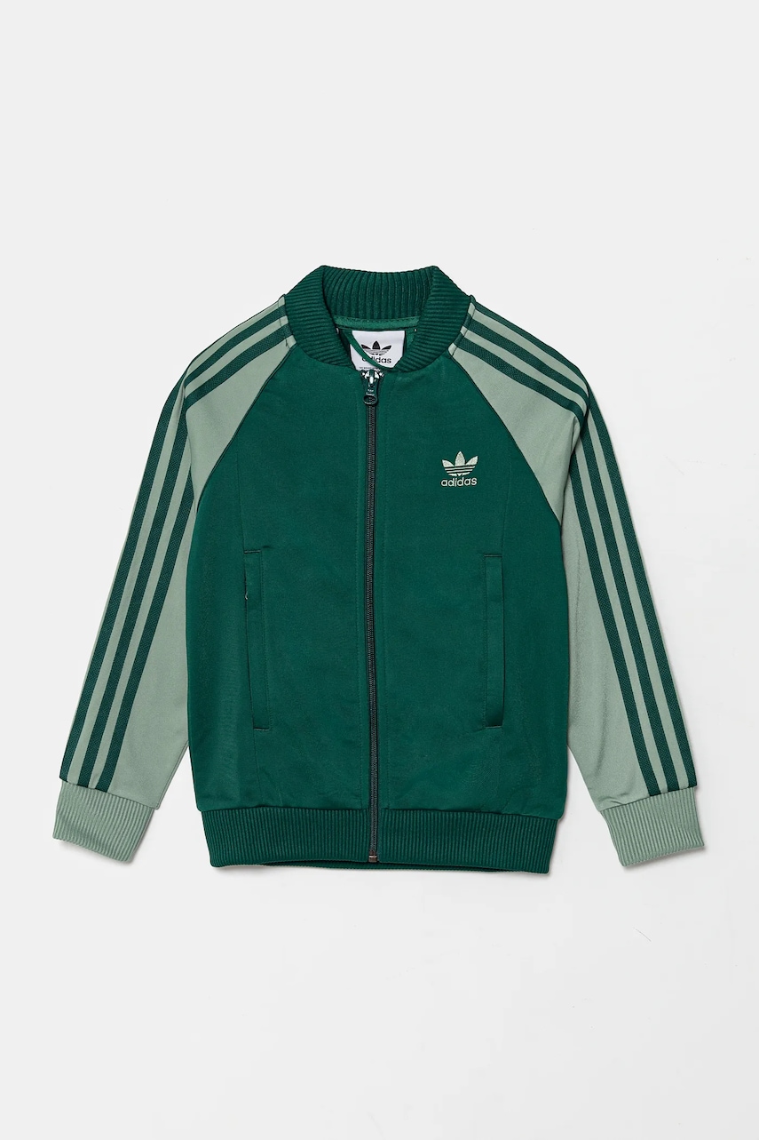 Детская кофта adidas Originals цвет зелёный узор JD1611 Детская кофта adidas Originals цвет зелёный узор JD1611