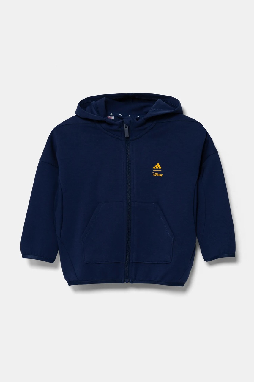 Детская кофта adidas цвет синий с капюшоном с принтом JD4554 Детская кофта adidas цвет синий с капюшоном с принтом JD4554